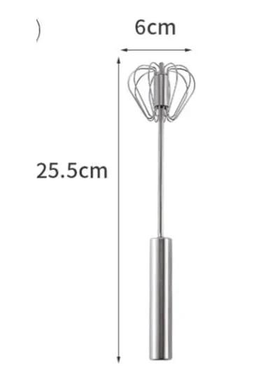 Poloautomatický šlehač vajec z nerezové oceli