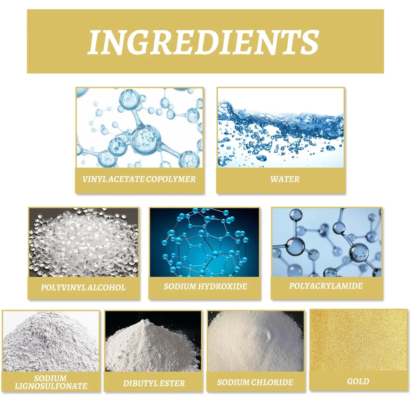 Zlatá barva na vodní bázi
