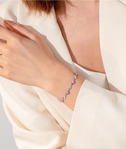 🎁🌊Dárková sada Srdce oceánu (náhrdelník + náramek se srdíčkem)