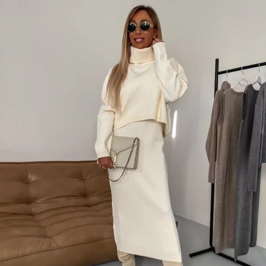 👗Módní a všestranná pletená souprava pro běžné nošení i dojíždění