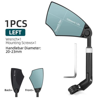 360° nastaviteľné zrkadlo na riadidlá kolesa
