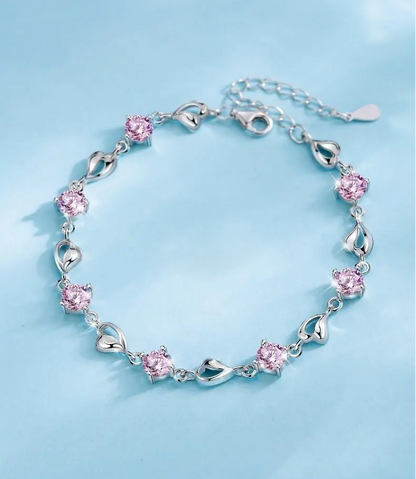 🎁🌊Dárková sada Srdce oceánu (náhrdelník + náramek se srdíčkem)