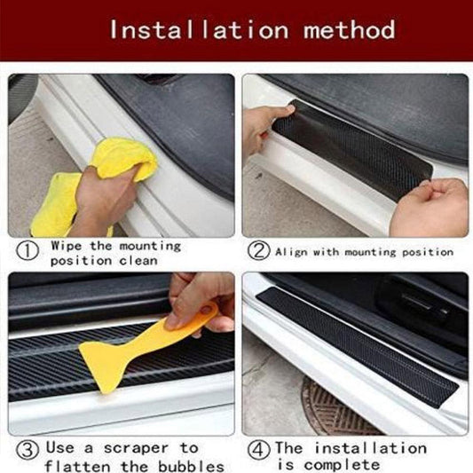 🚗Samolepky na prahy dveří z uhlíkových vláken