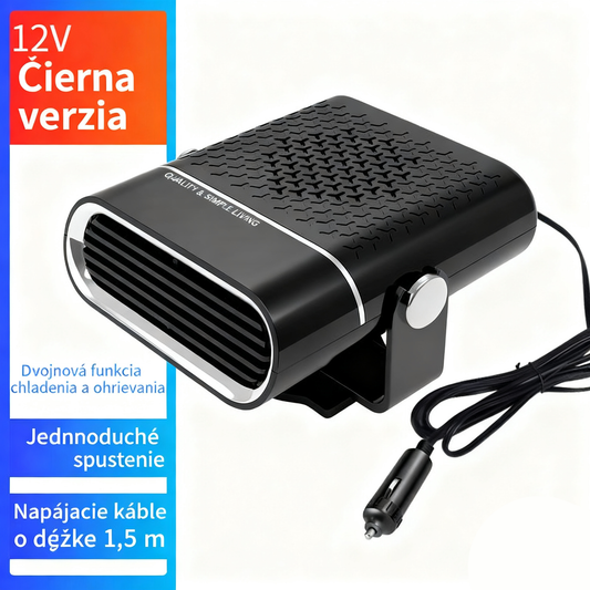 🚗🔥 Přenosný ohřívač a ventilátor do auta 2 v 1 – 360° rotace, rychlé rozmrazování, topení a chlazení, ultratichý a snadný pro všechna roční období!