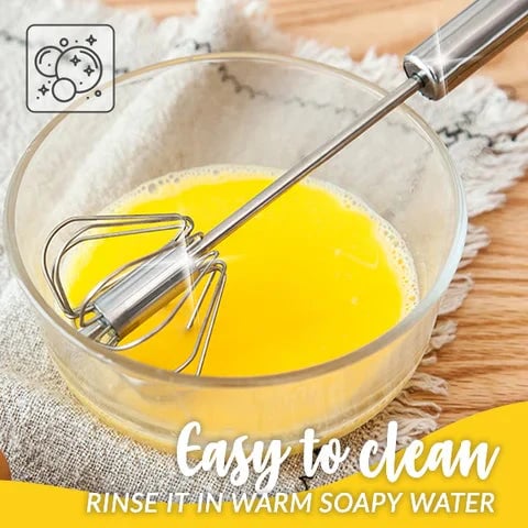 Poloautomatický šlehač vajec z nerezové oceli