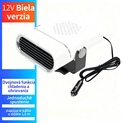 🚗🔥 Přenosný ohřívač a ventilátor do auta 2 v 1 – 360° rotace, rychlé rozmrazování, topení a chlazení, ultratichý a snadný pro všechna roční období!
