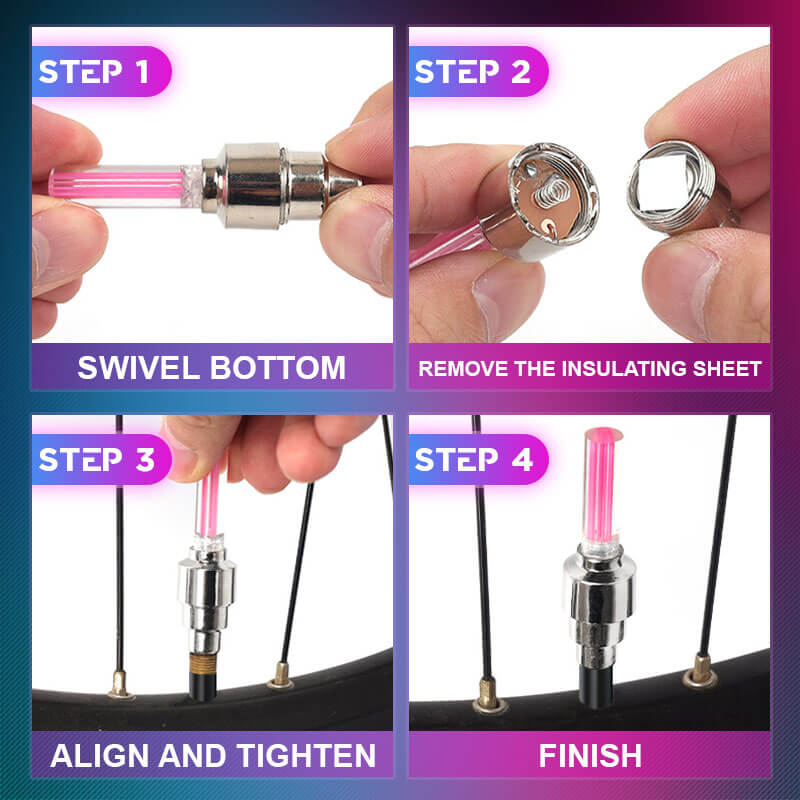 🌈💡Vodeodolné univerzálne LED svetlá na kolesá pre viacero modelov áut【✨Kúpte 2 a získajte 2 zadarmo】