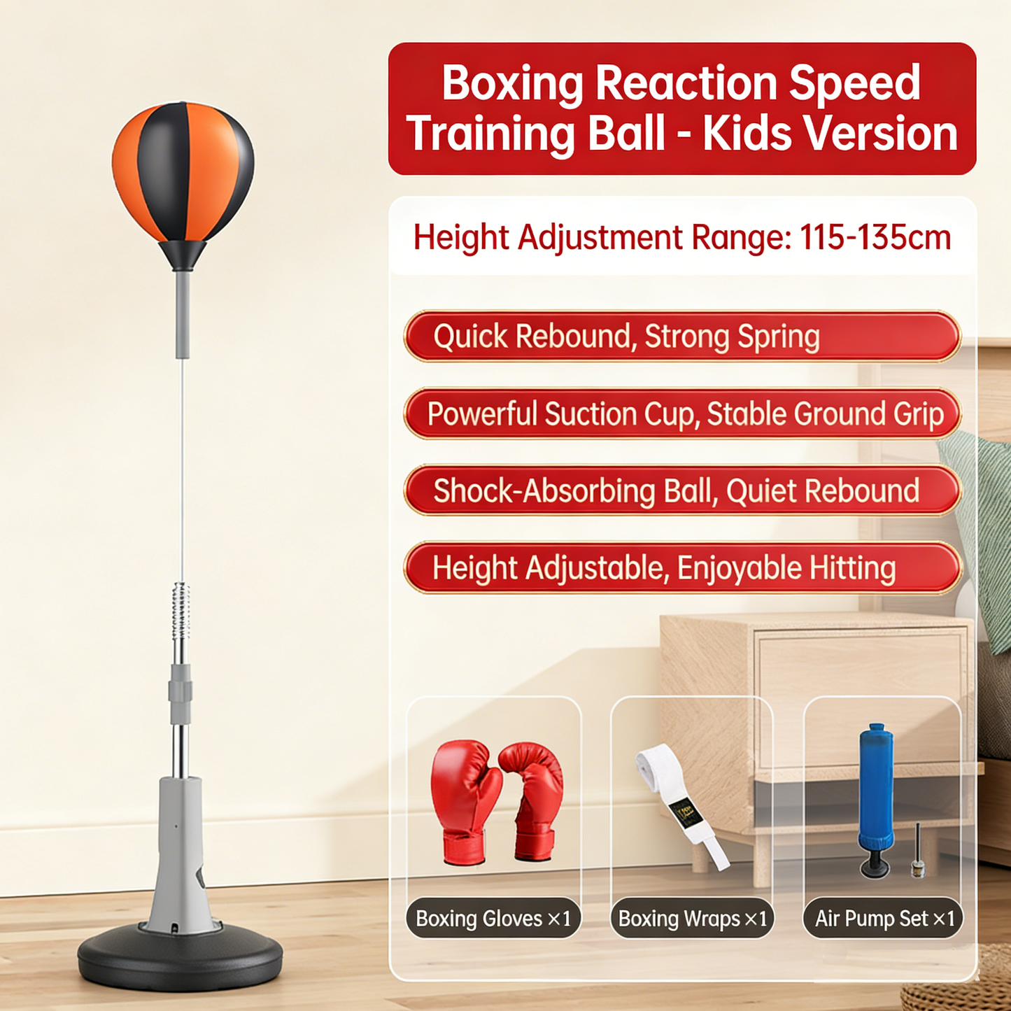 🔥Boxovací pytel s nastavitelnou výškou a stojanem