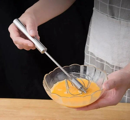 Poloautomatický šlehač vajec z nerezové oceli