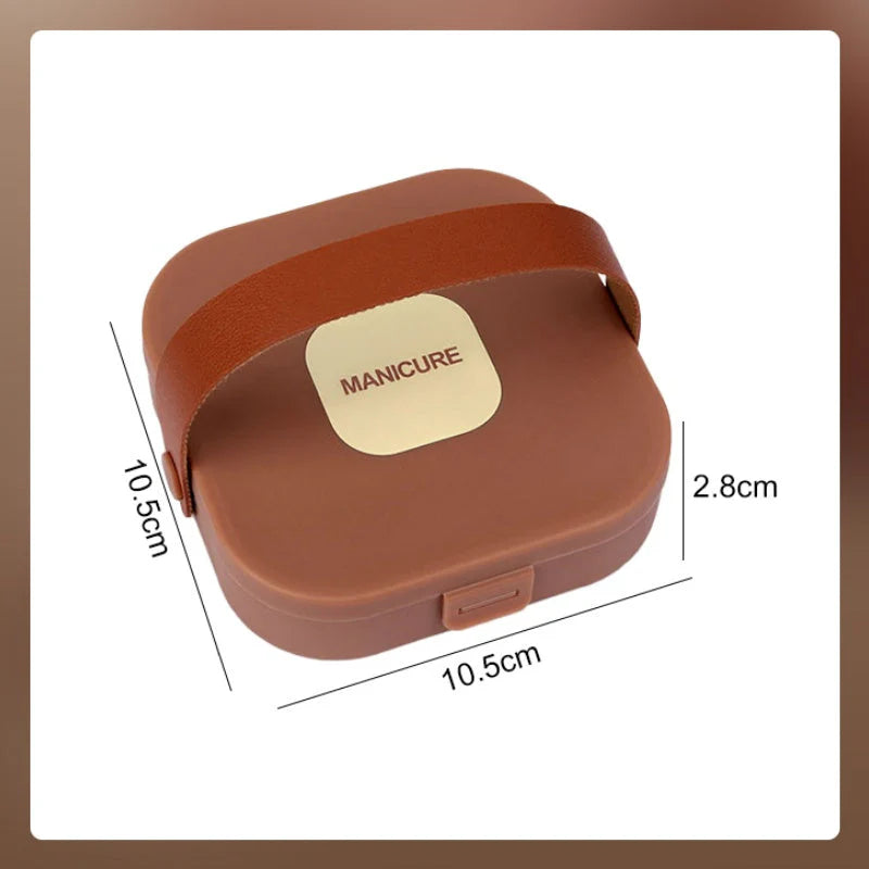 Přenosná 7-dílná sada na manikúru s kleštičkami na nehty