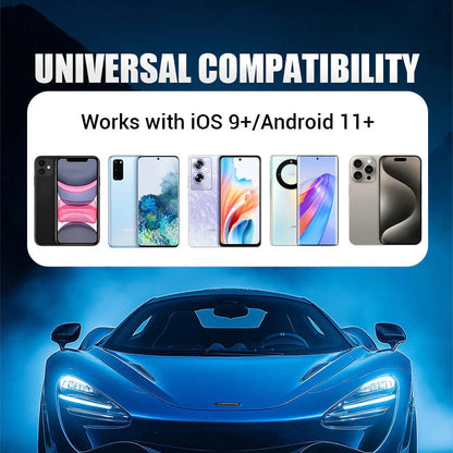 2 v 1 bezdrátový adaptér pro zařízení iPhone a Android Auto