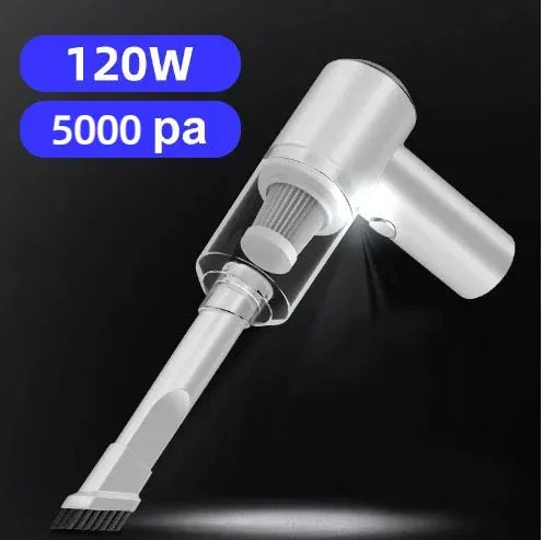 Bezdrátový vysavač do auta a vzduchové čerpadlo 2 v 1 – výkonné sací síly, nízká hlučnost, dobíjecí, multifunkční design