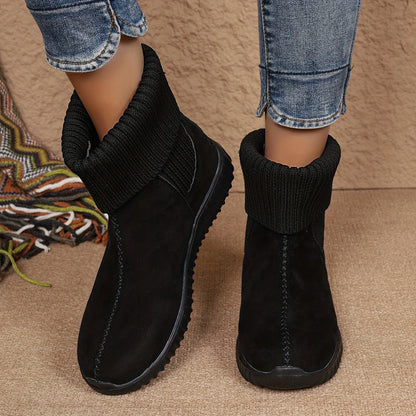 🔥Doprodej - Stylové dámské kotníkové boty v jednobarevném provedení