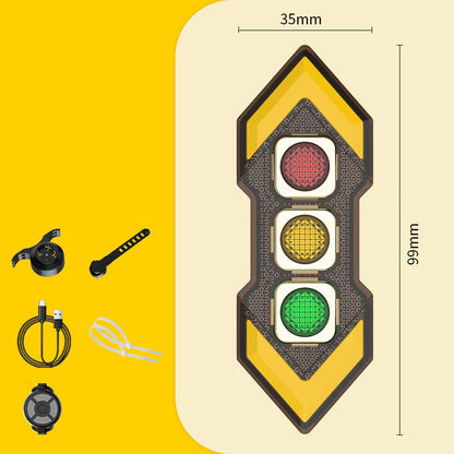 Bezdrátové směrové světlo a zadní světlo na kolo🏍️ 🏍️