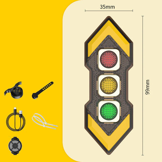 Bezdrátové směrové světlo a zadní světlo na kolo🏍️ 🏍️