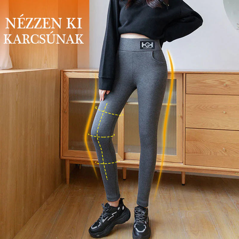 🧣 Módní dámské termo kašmírové úzké kalhoty👖