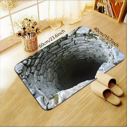 🔥Protiskluzová rohož z křemelinové zeminy, HD tisk, optický klamný vzor „Nekonečná propast“