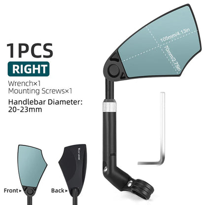 360° nastaviteľné zrkadlo na riadidlá kolesa