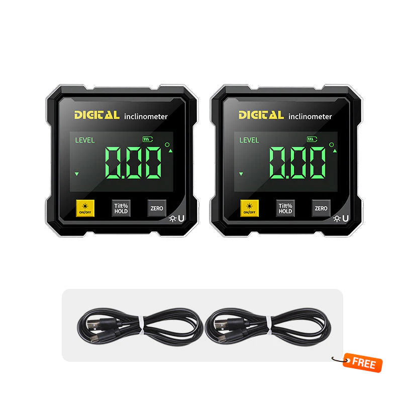 📐4 stranný magnetický digitální úhloměr s laserem