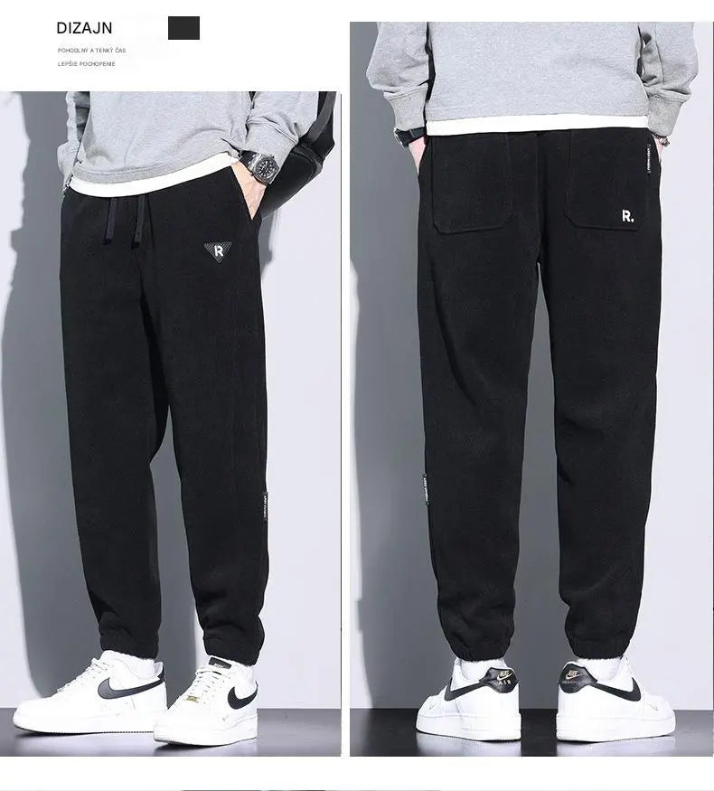 🍂🔥【50% SLEVA】🔥【M-5XL】🖤Nové zimní kalhoty pro muže, plus samet a hrubý manšestr, teplé a ležérní pánské kalhoty