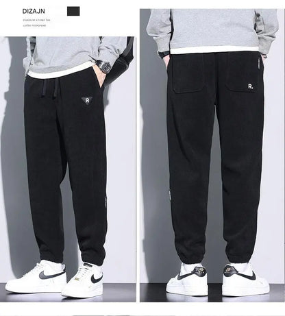 🍂🔥【50% SLEVA】🔥【M-5XL】🖤Nové zimní kalhoty pro muže, plus samet a hrubý manšestr, teplé a ležérní pánské kalhoty