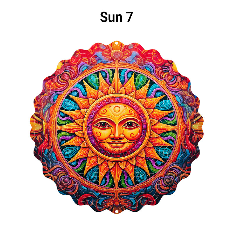 🌺3D barevná rotující zvonkohra – 🏠Zahradní závěsná dekorace