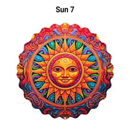 🌺3D barevná rotující zvonkohra – 🏠Zahradní závěsná dekorace