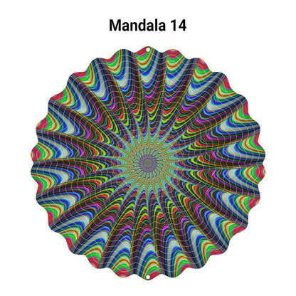 🌺3D barevná rotující zvonkohra – 🏠Zahradní závěsná dekorace