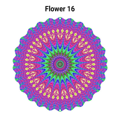 🌺3D barevná rotující zvonkohra – 🏠Zahradní závěsná dekorace