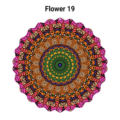 🌺3D barevná rotující zvonkohra – 🏠Zahradní závěsná dekorace