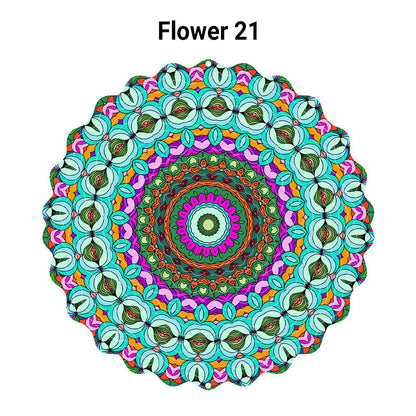 🌺3D barevná rotující zvonkohra – 🏠Zahradní závěsná dekorace