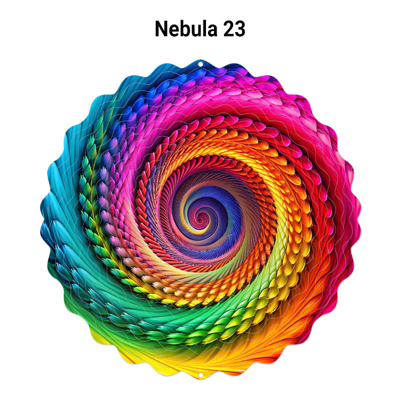 🌺3D barevná rotující zvonkohra – 🏠Zahradní závěsná dekorace