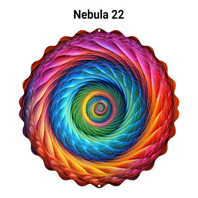 🌺3D barevná rotující zvonkohra – 🏠Zahradní závěsná dekorace