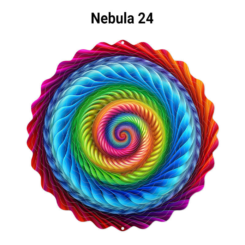 🌺3D barevná rotující zvonkohra – 🏠Zahradní závěsná dekorace