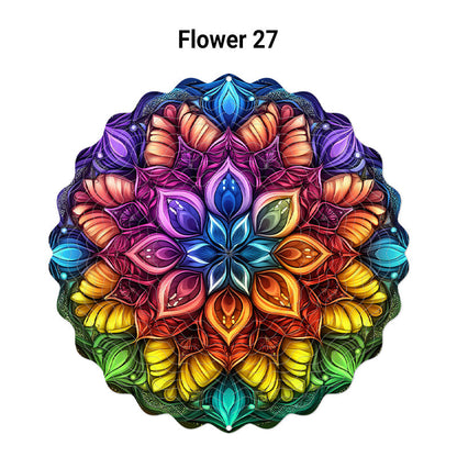 🌺3D barevná rotující zvonkohra – 🏠Zahradní závěsná dekorace