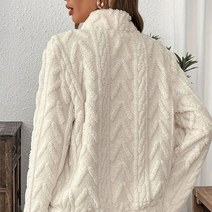 🍂Flísová mikina s poloviční zipem