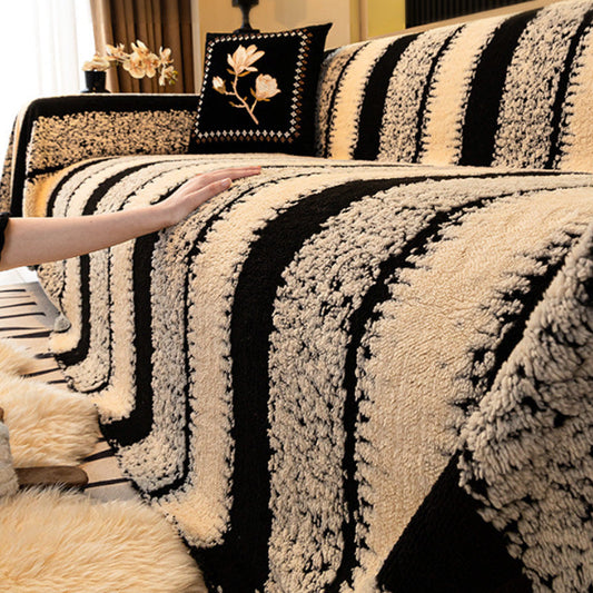 🔥 🔥Celoroční protiskluzové polštáře na pohovku, plyšové potahy na pohovku s luxusním vzhledem.🧣