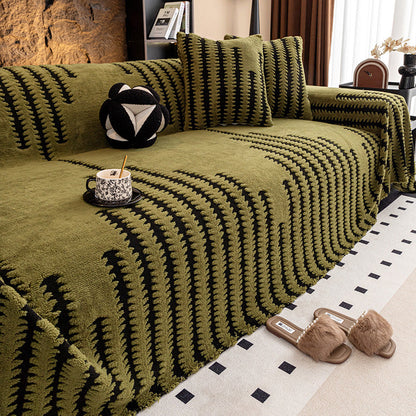 Měkký plyšový protiskluzový potah na pohovku🧣